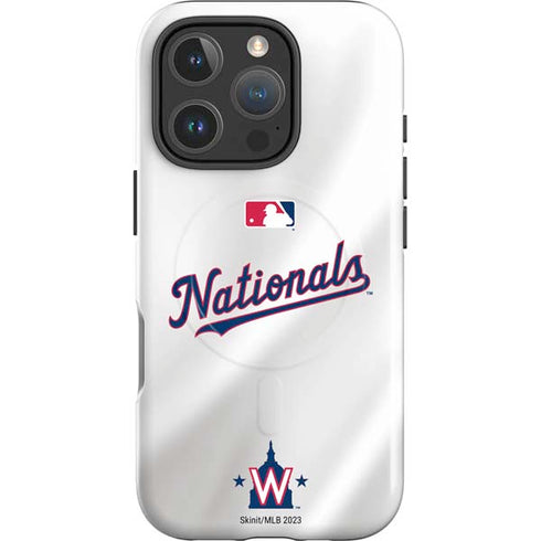 MLB Washington Nationals Home Jersey iPhone 16 Pro Magsafe Impact Case
